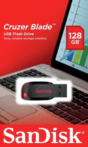 SanDisk Cruzer Blade 128GB USB Flash Drive